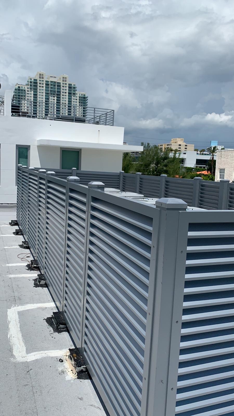 Rooftop Aluminum Louver Enclosure