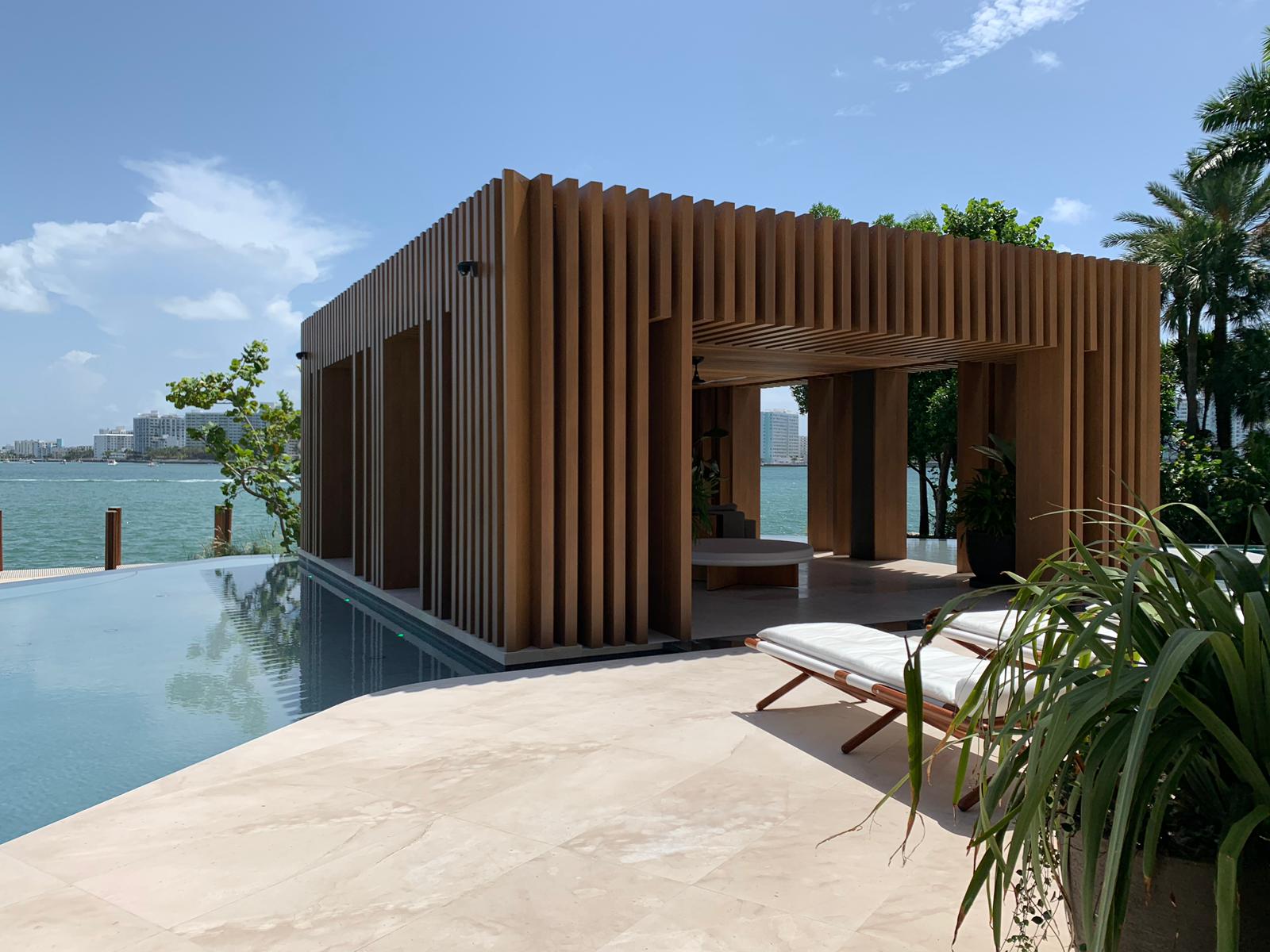 Poolside Cabana Structure