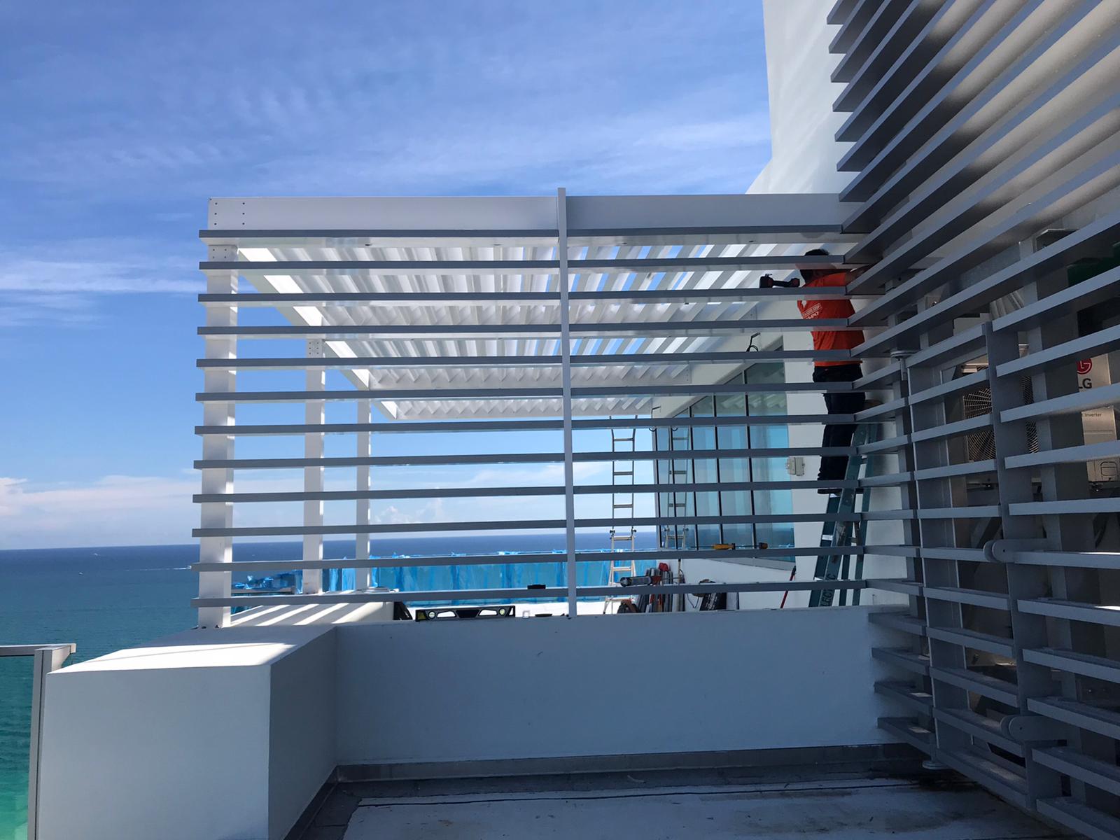 Balcony Louver Installation