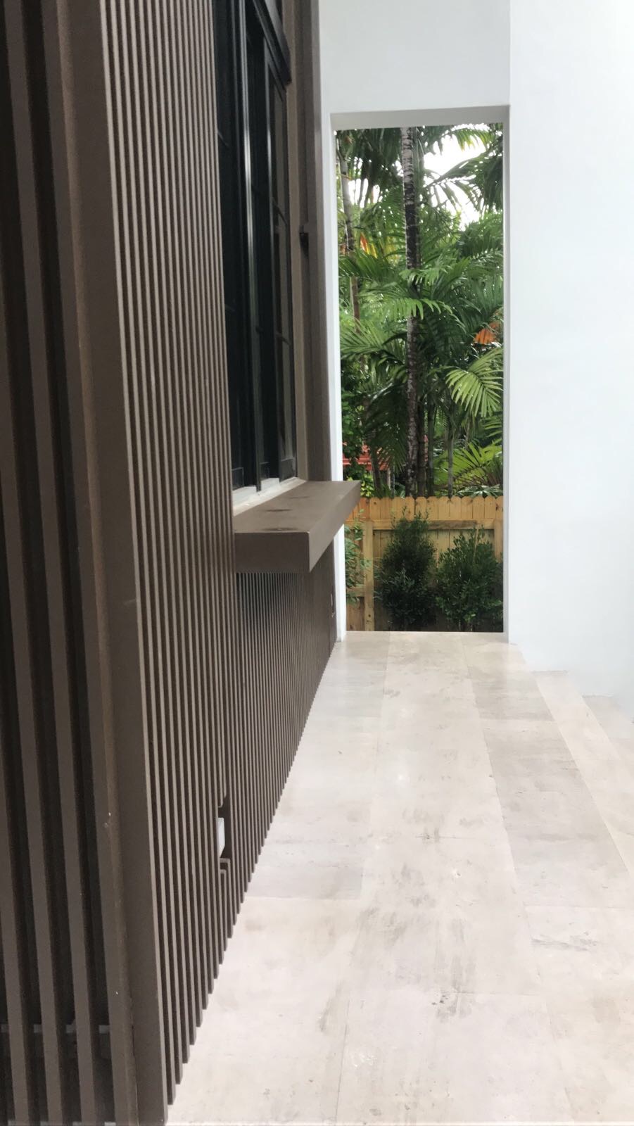 Vertical Aluminum Slat Facade Cladding Detail